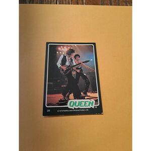 Vintage 1979 Raincloud Productions Queen Trading Card #31 Rock Band Memorabilia